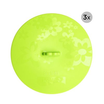 KOCHBLUME® 3 Frischhaltedeckel FrischFIXX Silikon je Ø 18cm