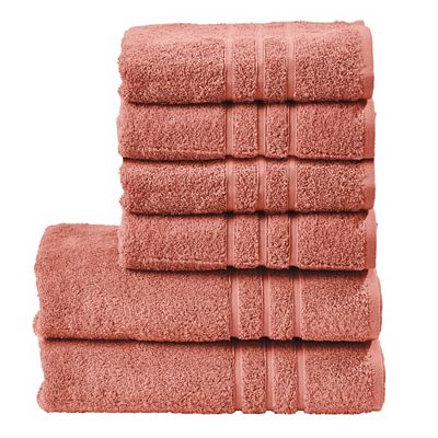 done.® 6tlg. Handtuch-Set uni 100% Baumwolle 50x100cm & 70x140cm