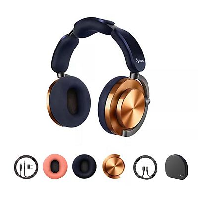 DYSON OnTrac™ Over-Ear Kopfhörer, kabellos inkl. Flugzeugadapter und Ersatz-Ohrpolster