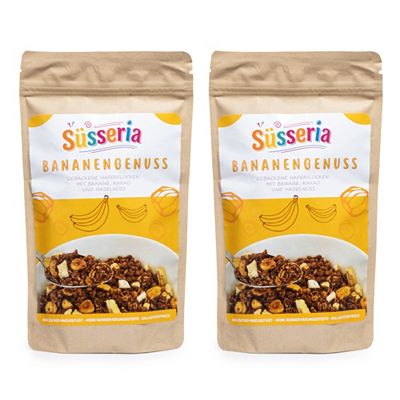 SÜSSERIA Knusper-Topping für Süßspeisen von Hand gebacken Inhalt 2x 240g