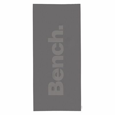 Bench Bade-Strandtuch uni mit Schriftzug Baumwoll-Frottier ca. 80x180cm