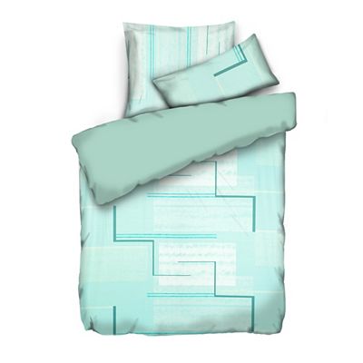 JERYMOOD Wendebettwäsche Grafik Mikrofaser Jersey Einzelbett, 3tlg.