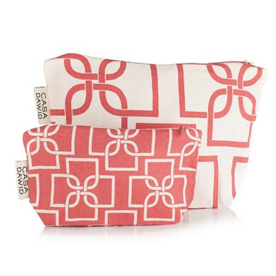 CASA DAWID by Dawid Tomaszewski 2 Kosmetiktaschen Monogram-Logos 10x17cm & 16x24cm