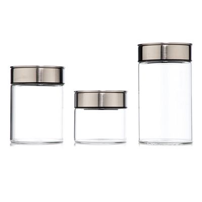 Thumbnail - LocknLock 3 Vorratsgläser aus Borosilikatglas mit One Touch Deckel 350ml, 700ml & 1L