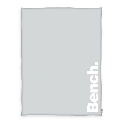 Thumbnail - Bench Decke uni mit Schriftzug Wellsoft-Flausch ca. 150x200cm