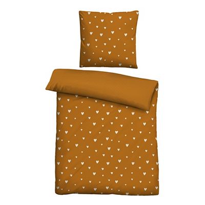 Thumbnail - Castell® Wendebettwäsche Herzen allover Baumwoll Renforcé Einzelbett, 2tlg.