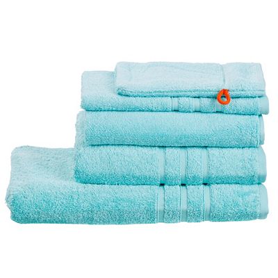 done.® Frottier-Set uni 100% Baumwolle inkl.Badvorleger,5tlg