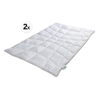 GOLDWOLKE 2 Ganzjahresdecken neue Füllung für Allergiker geeignet