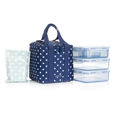 LocknLock 3 Frischhaltedosen inkl. Kühltasche und Kühlpack je 1,2L Volumen