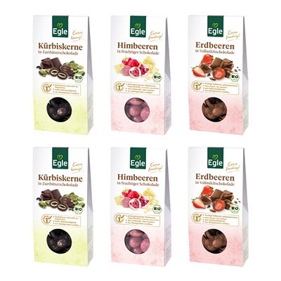 Thumbnail - EGLE Bio Schokoladen Trio 3 versch. Sorten exklusiv bei QVC Inhalt 540g
