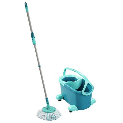 Thumbnail - LEIFHEIT Wischmopp Set CLEAN TWIST Disc Mop Ergo mobile für alle glatten Böden inkl. Rollen Clean Twist Disc Mop Ergo