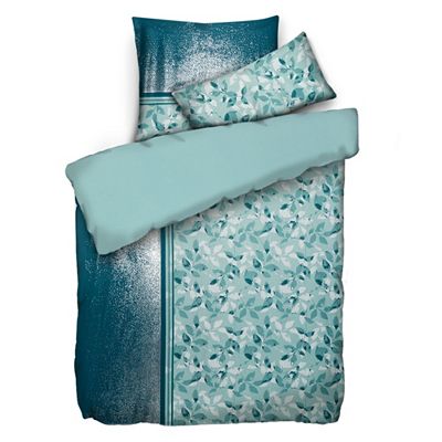 JERYMOOD Wendebettwäsche Glitzerdruck Mikrofaser Jersey Einzelbett, 3tlg.