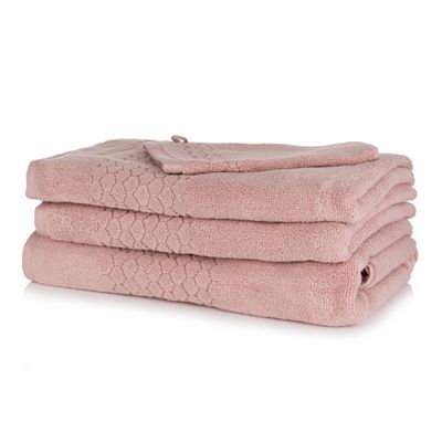 SEEDÜNE Handtuch-Set Bubbles-Bordüre 100% Baumwolle 4tlg.