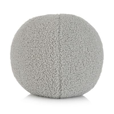 COZEE HOME Dekokissen Ball-Form MF Teddy Bouclé waschbar