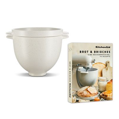 KITCHENAID® Brotbackschüssel 5KSM2CB5BGS 4,7L Volumen inkl. Rezeptbuch 5KSM2CB5BGS