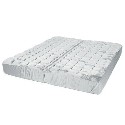 GOLDWOLKE Wende-Unterbett Volumen plus Chinchilla Übergrößen, trennbar