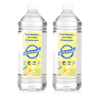 WÄSCHEDUFT Bio Entkalker mit Zitronensäure sofort aktiv 2x 1l
