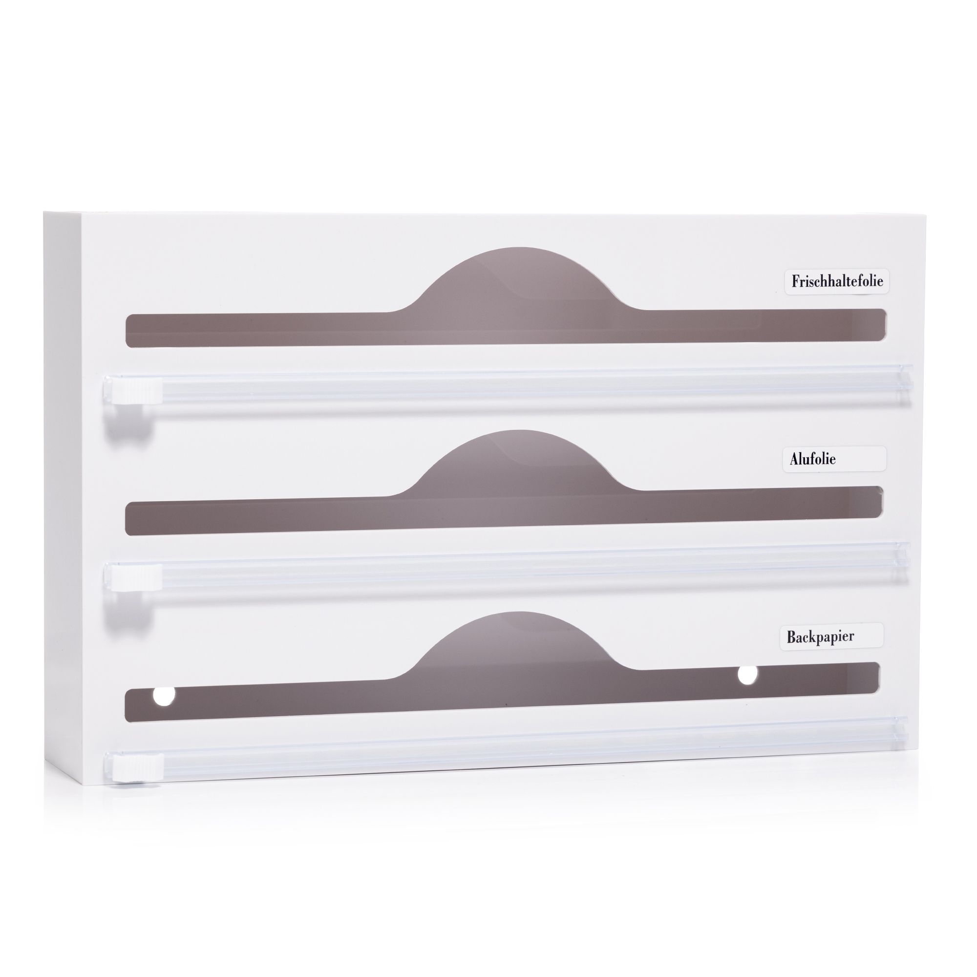 Thumbnail - 3in1 Küchenrollenhalter universell einsetzbar integrierte Cutter inkl. 4 Klebehaken