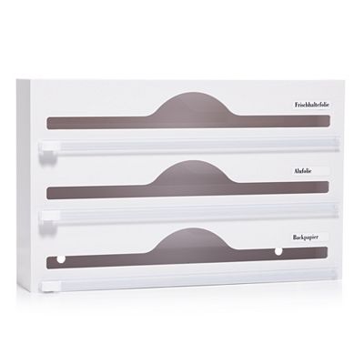 3in1 Küchenrollenhalter universell einsetzbar integrierte Cutter inkl. 4 Klebehaken