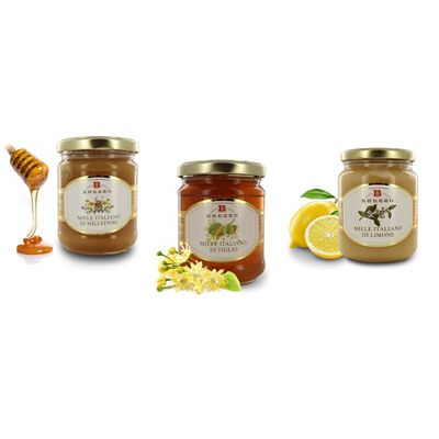 Thumbnail - BREZZO Italienische Honige 3 Sorten: Zitrone, Linde & Blüte Inhalt 750g