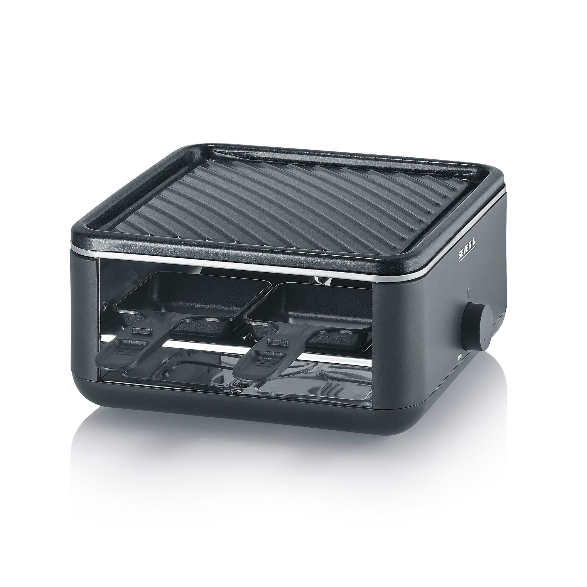 Thumbnail - SEVERIN RG 2360 Mini Raclette-Grill Antihaftbeschichtung 4 Pfännchen