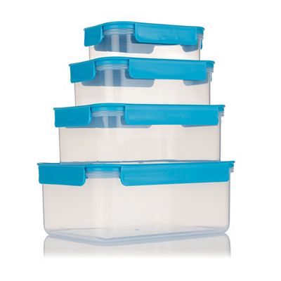 LocknLock 4 Frischhaltedosen Classic Plus 910ml-2,75L nestbar Gesamtvolumen 5,73L