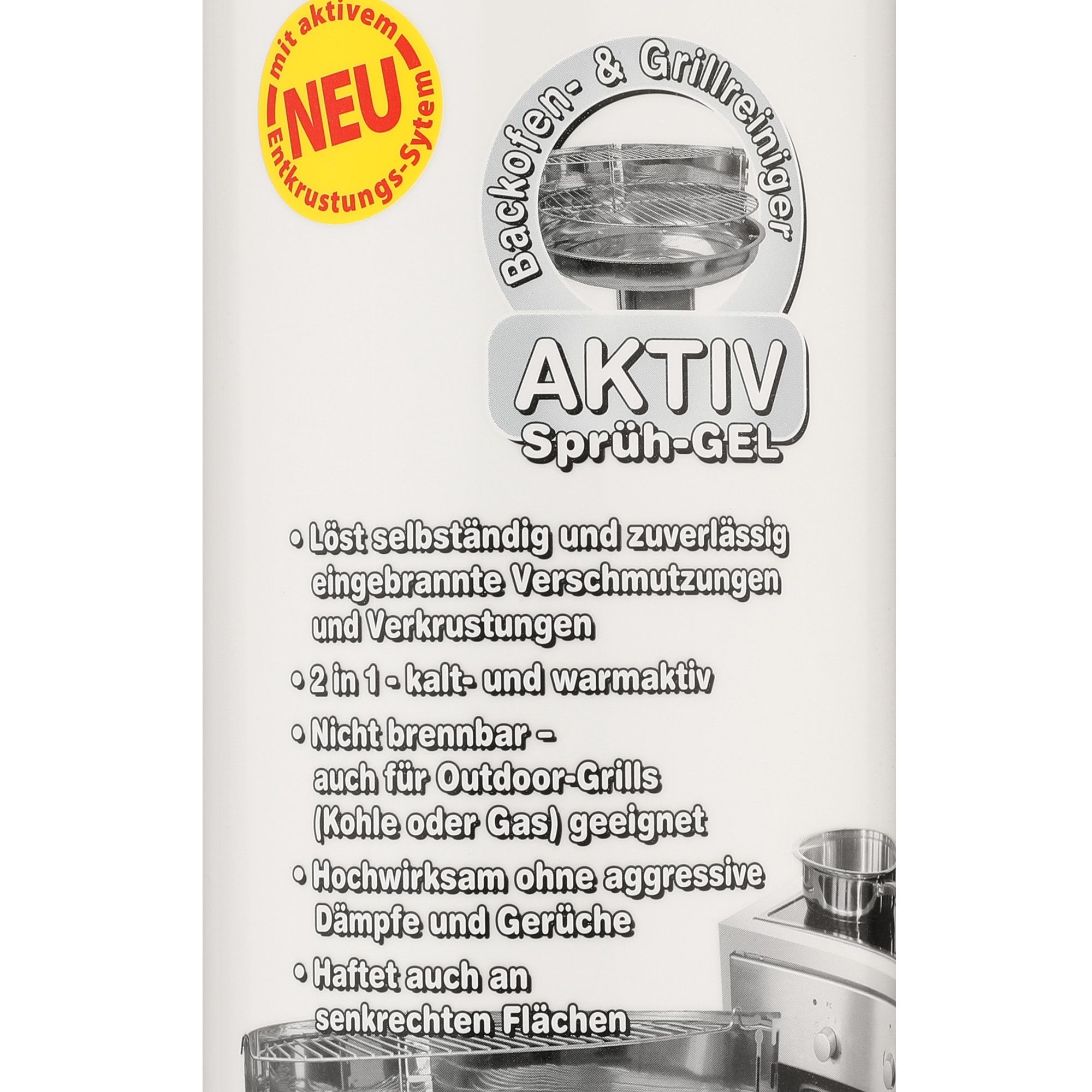 DAS BLAUE WUNDER® Backofen & Grillreiniger Aktiv SprühGel 1l & 750ml