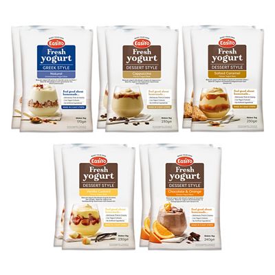 EASIYO Joghurtpulver für 10kg frischen Joghurt 5 versch. Sorten