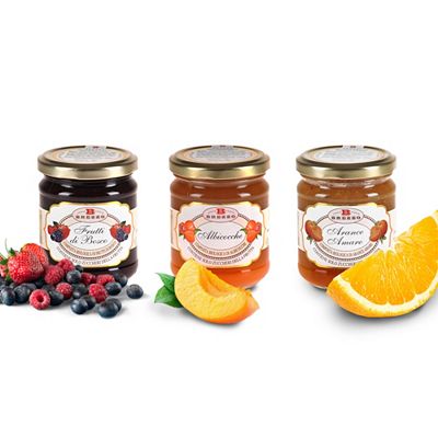 BREZZO Bio Konfitüren Trio aus Italien exklusiv bei QVC Inhalt 630g