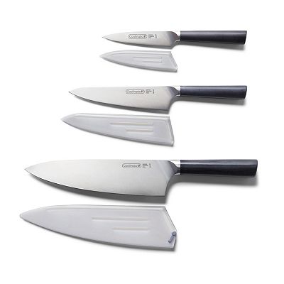 COOLINATO Küchenmesser-Set mit Klingenschutz 4116 Klingenstahl Set 3tlg.