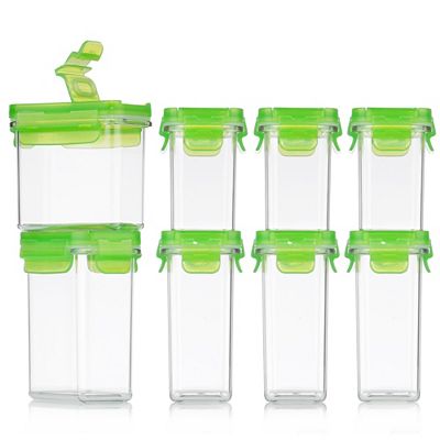 LocknLock 8 Vorratsdosen Tritan™ mit Schüttfunktion 180ml-250ml