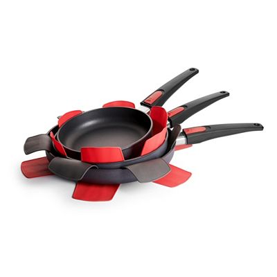 WOLL® Diamond Lite 3tlg. Bratpfannen-Set 20, 24 & 28cm, inkl. 2tlg. Pfannenschutz