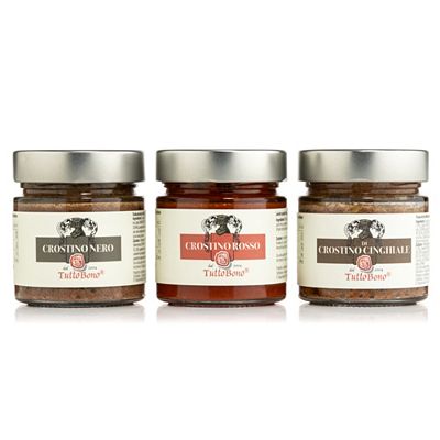 TUTTOBONO® Crostino Toscano Mix 3 Brotaufstriche aus der Toskana Inhalt 636g