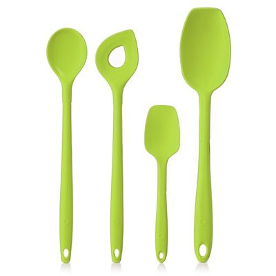 KOCHBLUME® Löffel-Set Küchenhelfer aus Silikon 4 Stück