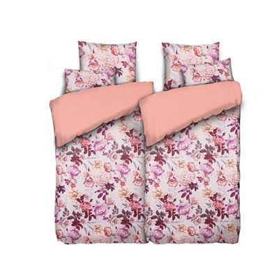 JERYMOOD Wendebettwäsche Blume Klimaband Mikrofaser Jersey Doppelbett, 6tlg.