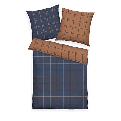 Thumbnail - TOM TAILOR Wendebettwäsche klassisches Karo Baumwoll Flanell Einzelbett, 2tlg.