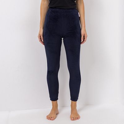 Thumbnail - MONT CHALET Damen-Leggins uni Mikrofaser Samtfell