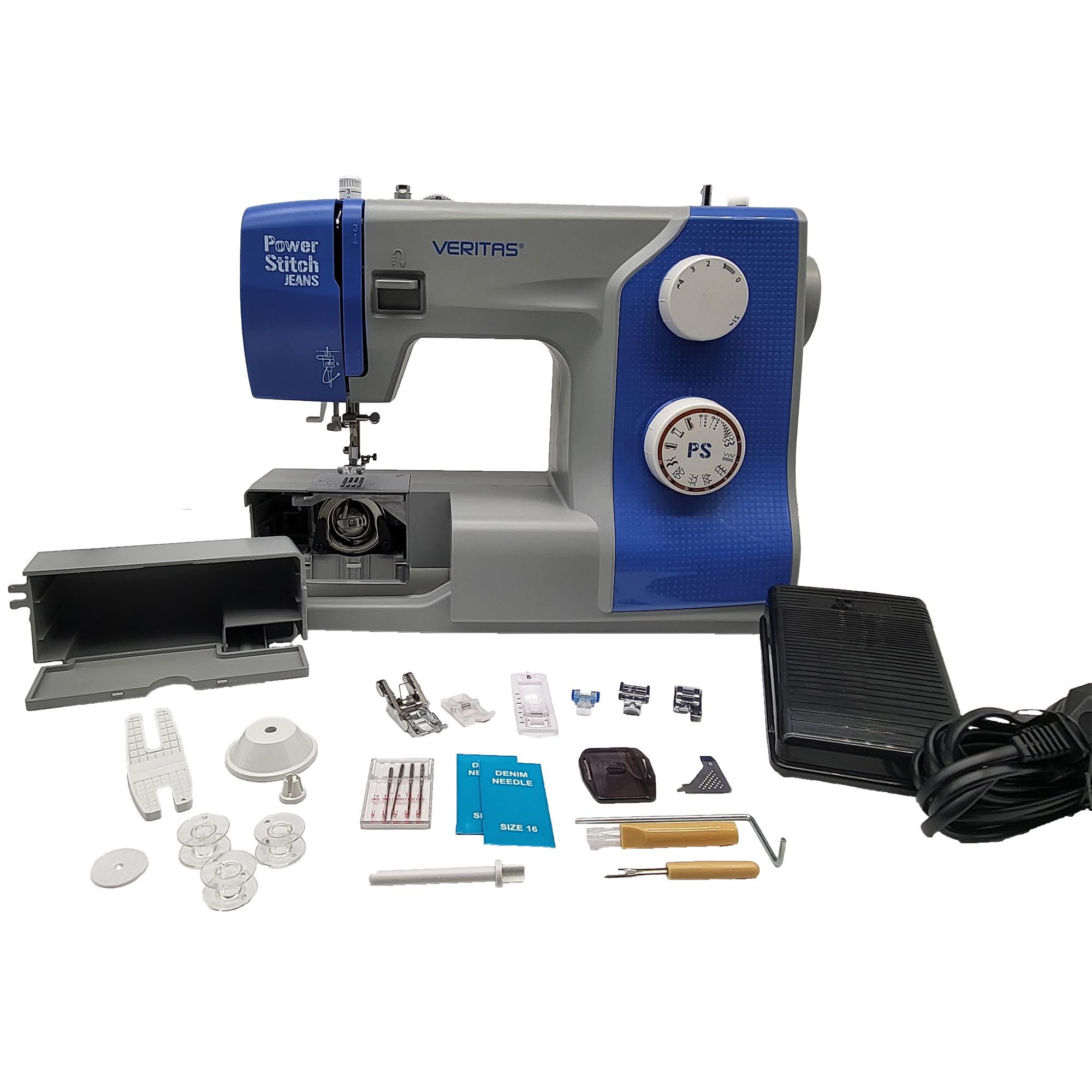 VERITAS® Power Stitch Jeans inkl. Tasche bis 750 Stiche/Minute 90W Motor