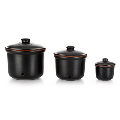 RÖMERTOPF Frische Topf-Set rund Mini, Maxi, Maxi Plus ca. 0,6 / 2,8 / 5,5L 3tlg.