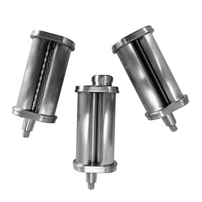 Kitty PROFESSIONAL® 3 Pasta Walzen: Fettucine-, Lasagne- und Spaghetti-Walze Edelstahl gebürstet