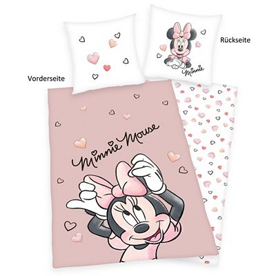 Thumbnail - DISNEY® Wendebettwäsche Minnie Mouse Baumwoll Renforcé Einzelbett, 2tlg.