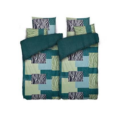 WINTERENGEL Wendebettwäsche Tierfell-Optik Mikrofaser Flanell Doppelbett, 6tlg.