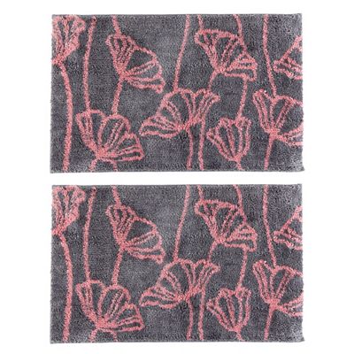 CASA FONDO 2 Fußmatten Blumenwiese Mikrofaser waschbar, ca. 50x80cm