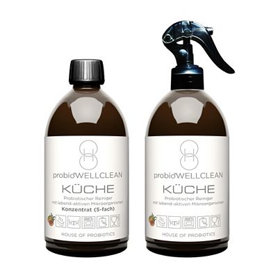 probioWELLCLEAN Küchenreiniger mit probiotischen Mikroorganismen 2x 500ml