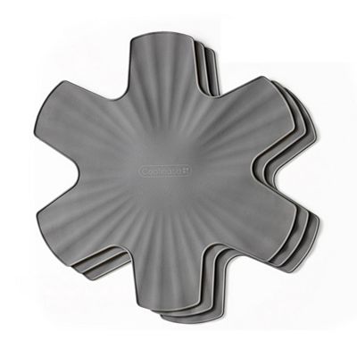 COOLINATO Pfannenschutz-Set aus Platin-Silikon wiederverwendbar 3tlg., je Ø 35cm