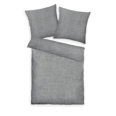 TOM TAILOR Bettwäsche uni Stehsaum Baumwoll Flanell Einzelbett, 2tlg.