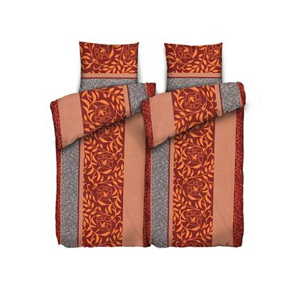 WINTERENGEL Premium Bettwäsche Mustermix-Ranken Mikrofaser Flanell Doppelbett, 4tlg.