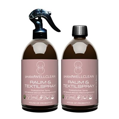 probioWELLCLEAN Raum- & Textilspray mit probiotischen Mikroorganismen 2x 500ml
