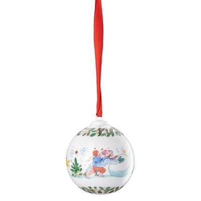 Thumbnail - HUTSCHENREUTHER Sammelkollektion 2025 Weihnachtskugel aus Porzellan, Ø 6cm