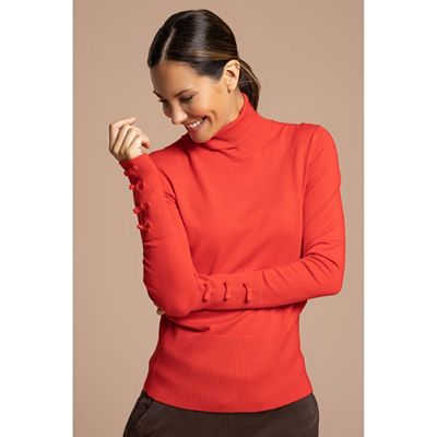 B-Ware STEFFEN SCHRAUT Pullover, 1/1-Arm Rollkragen Schleifen-Detail